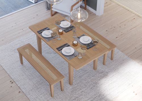 Heritance Halmstad Natural Oak Extending Dining Table