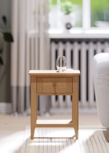 Heritance Halmstad Natural Oak Lamp Table