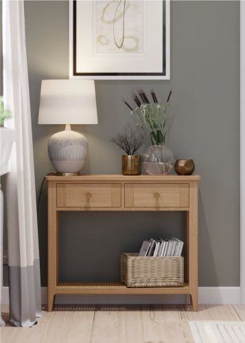 Heritance Halmstad Natural Oak Console Table