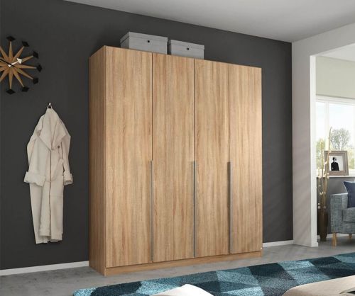 Rauch Alabama Artisan Oak 4 Door Hinged Wardrobe