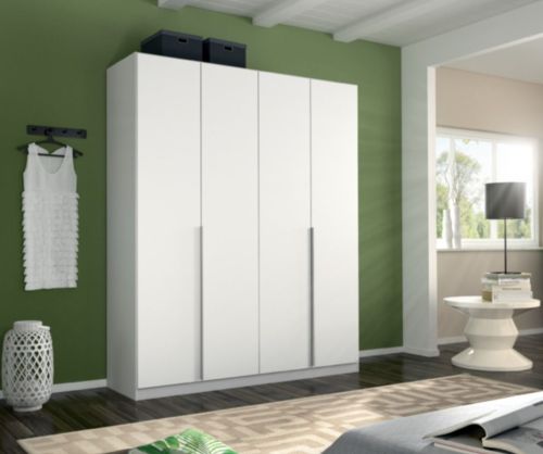 Rauch Alabama Silk Grey 4 Door Hinged Wardrobe