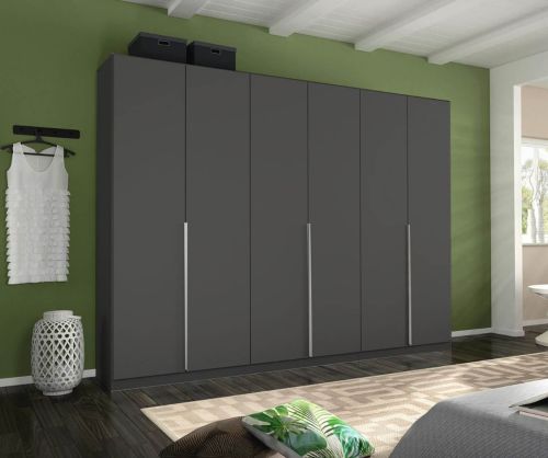 Rauch Alabama Metallic Grey 6 Door Wardrobe