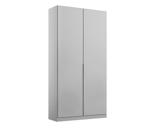 Rauch Alabama Silk Grey 2 Door Hinged Wardrobe