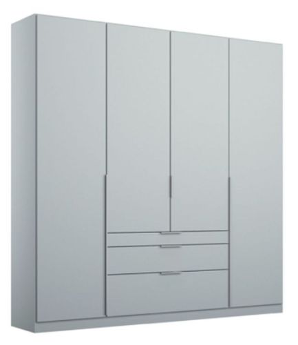 Rauch Alabama Silk Grey 4 Door 3 Drawers Wardrobe