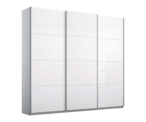 Rauch Kulmbach 3 Sliding Door Wardrobe with Carcase Colour Handle Strips(W203cm)