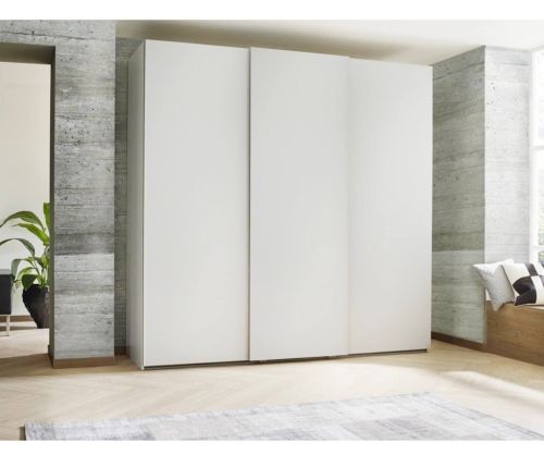 Rauch Lias Graphite 3 Door Sliding Wardrobe with Application Artisan Oak Colour (W226cm)
