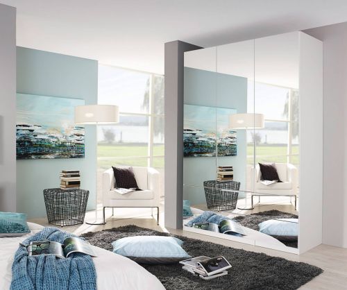 Rauch Zenaya Silk Grey 3 Mirror Door Wardrobe