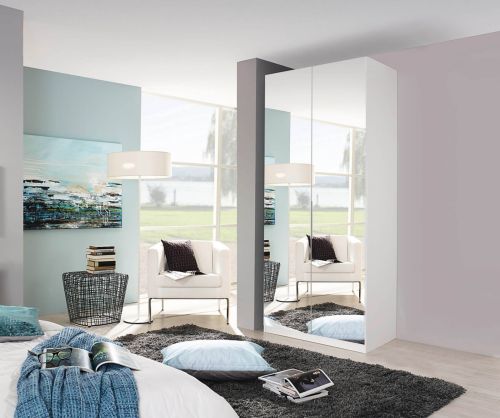 Rauch Zenaya Alpine White 2 Mirror Door Wardrobe