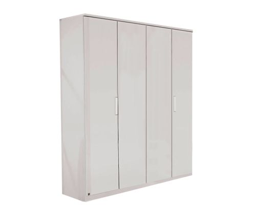Rauch Rivera Alpine White 4 Door Wardrobe with Cornice (W181cm)