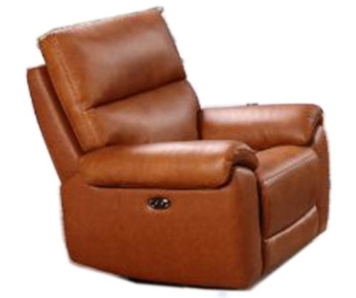 Furniture Link Rocco Tan Leather Power Recliner Armchair