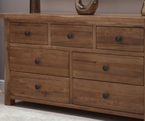Homestyle GB Rustic Oak Multi Drawer Chest
