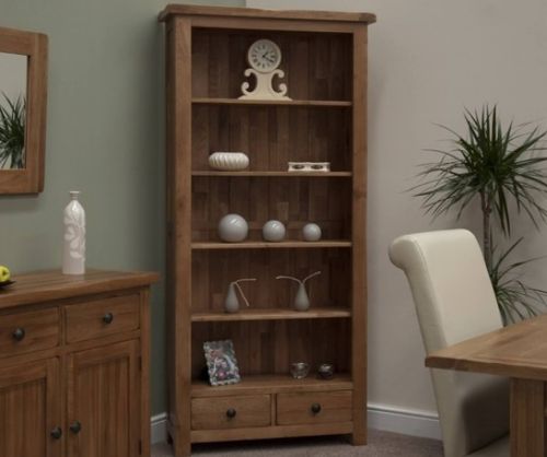 Homestyle GB Rustic Oak Large Bookcase