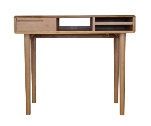Homestyle GB Scandic Solid Oak Small Computer Desk