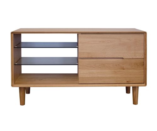 Homestyle GB Scandic Solid Oak Small TV Unit
