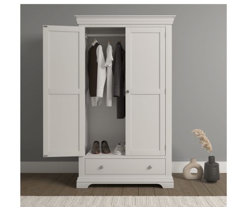 Seconique Furniture Bordeaux Ivory  2 Door Wardrobe 