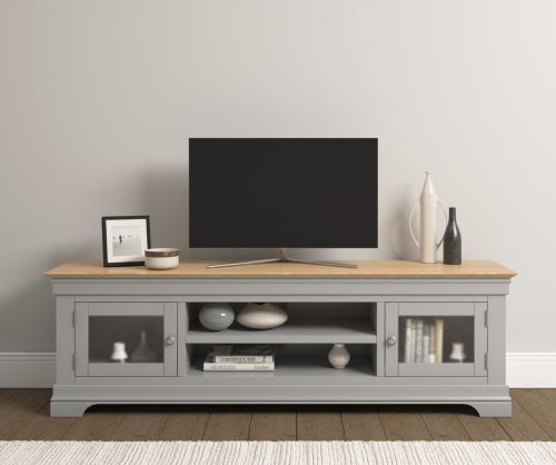 Seconique Furniture Bordeaux TV Stand – Pebble Grey