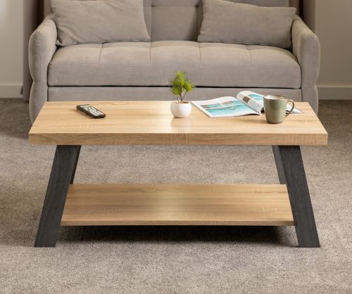  Seconique Furniture Eddie Grey Sonoma Effect Coffee Table