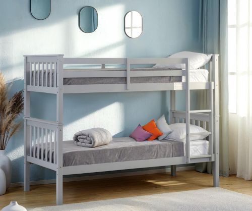 Seconique Furniture Erin Light Grey Bunk Bed