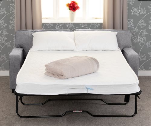 Seconique Furniture Eton Light Grey Fabric Sofa Bed	