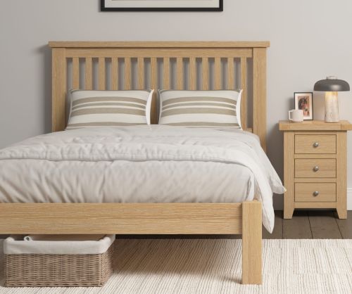  Seconique Furniture Windsor Natural and Oak Low Foot End Bed