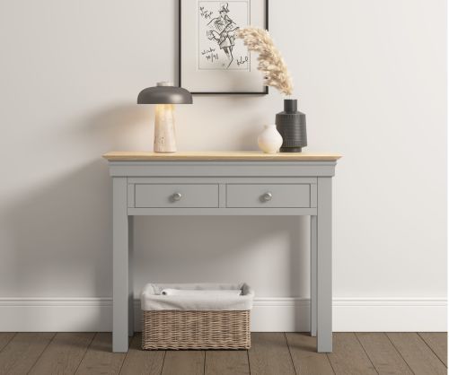  Seconique Furniture Bordeaux Console Table – Pebble Grey 