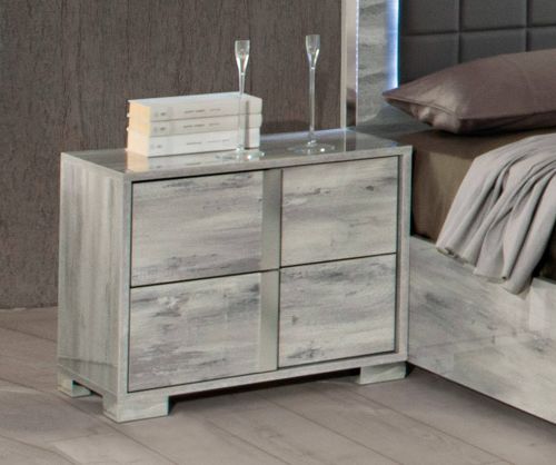 H2O Design Serena Light Grey Italian Night Table