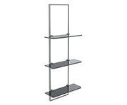 Wiemann Bari 3 Smoked Glass Open Shelving Unit