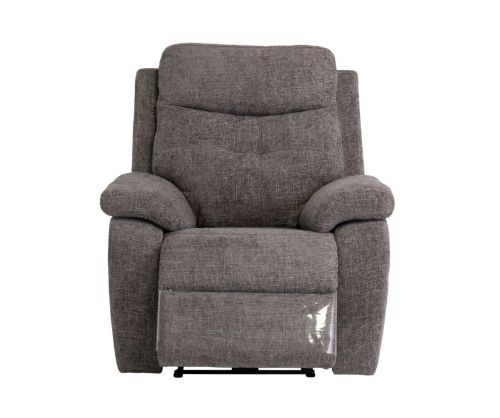 World Furniture Sophia Graphite Chanel Fabric Electric Recliner Chair