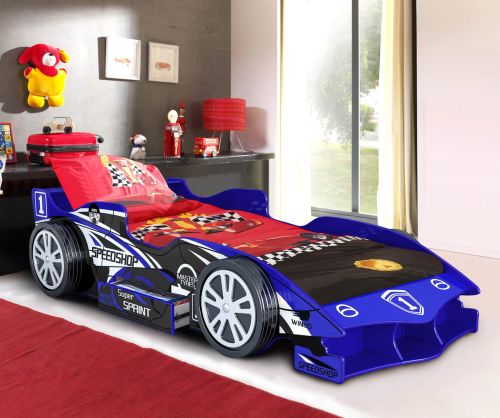 Artisan Blue Speed Racer Car Bed Frame