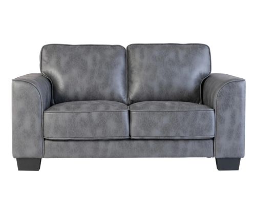 World Furniture Spencer Distressed Grey Fabric Fixed 2 Seater Sofa