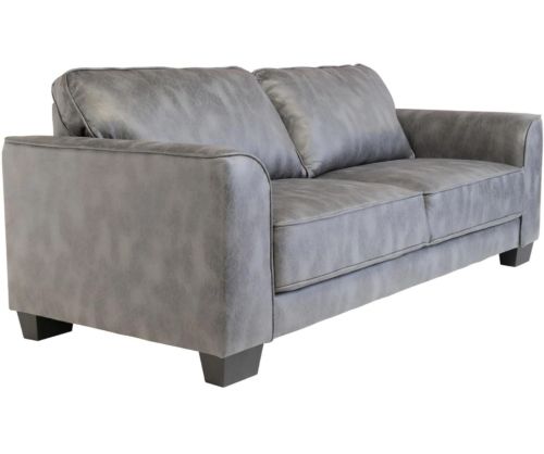 World Furniture Spencer Distressed Grey Fabric Fixed 3 Seater Sofa