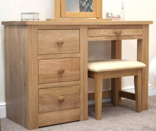 Homestyle GB Torino Oak Dressing Table and Stool