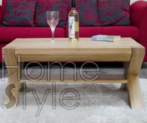 Homestyle GB Trend Oak X-Leg 3x2 Coffee Table