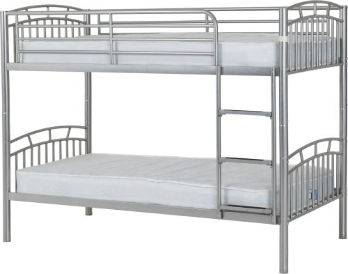 Seconique Furniture Ventura Silver Bunk Bed Frame