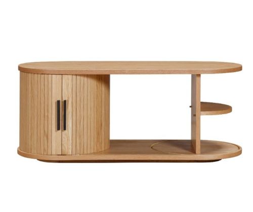 Furniture Link Vermont Oak Storage Coffee Table