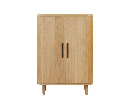 Furniture Link Vermont Oak Drinks Cabinet
