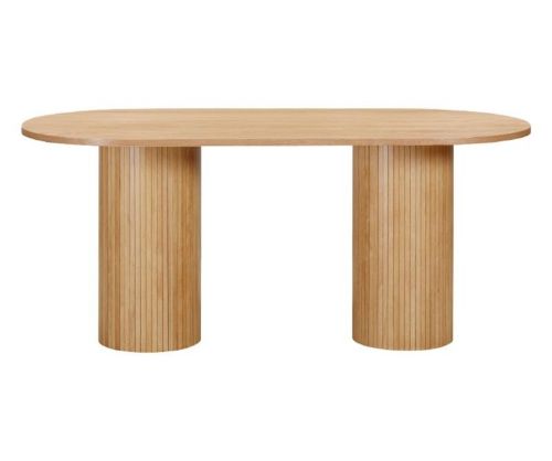 Furniture Link Vermont Oak Oval Dining Table(95cm)