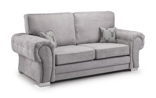 Dukes Fullback Grey Fabric 3 Seater Sofa