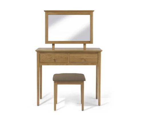 Heritance Corbet Oak Dressing Table Set
