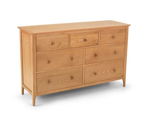 Heritance Corbet Oak 7 Drawer Chest 