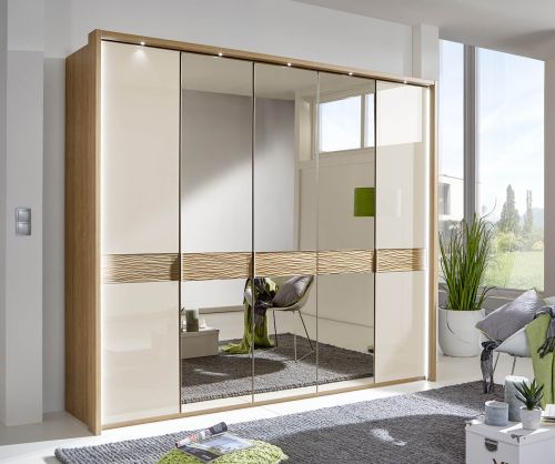 Wiemann Wega Wooden and Mirror Door Wardrobe