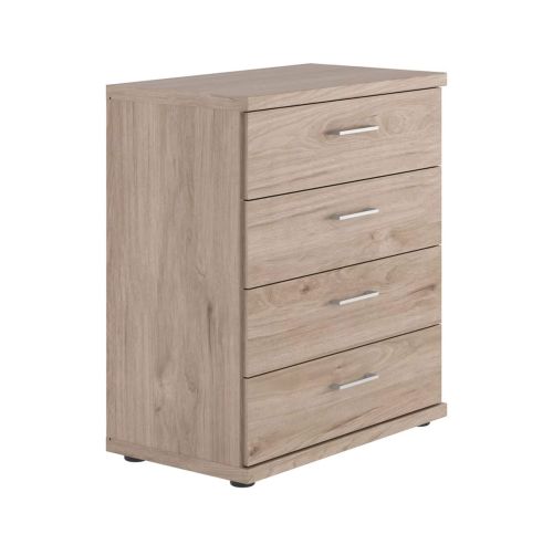 Wiemann Arco Nordic Oak Wide 4 Drawer Chest