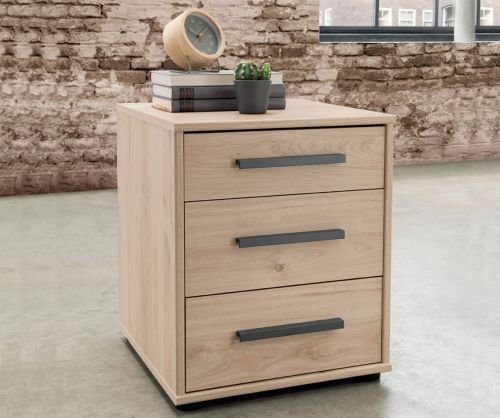 Wiemann Brussels 3 Drawer Bedside Cabinet - W 60cm