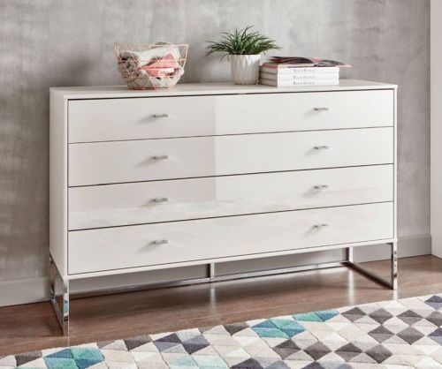 Wiemann Kansas 2 Drawer Bedside Cabinet with Champagne Glass Drawer - W 40cm