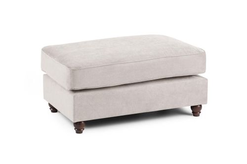 Mossley Fullback Stone Fabric Footstool