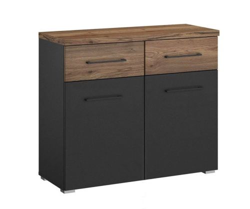 Rauch Winnipeg Metallic Grey 2 Door 2 Drawer Chest