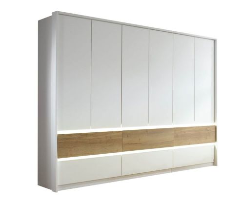 Rauch Winnipeg Alpine White 6 Door 6 Drawer Combi Wardrobe