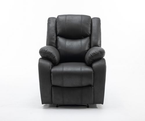 Paris Black Fabric Armchair