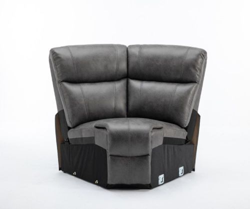 Paris Charcoal Fabric Wedge Corner Unit