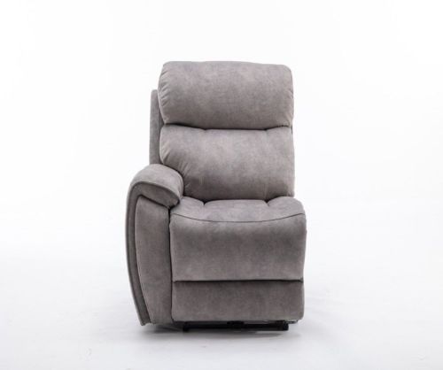 Seville Silver Fabric Recliner 1 Arm 1 Seater Sofa